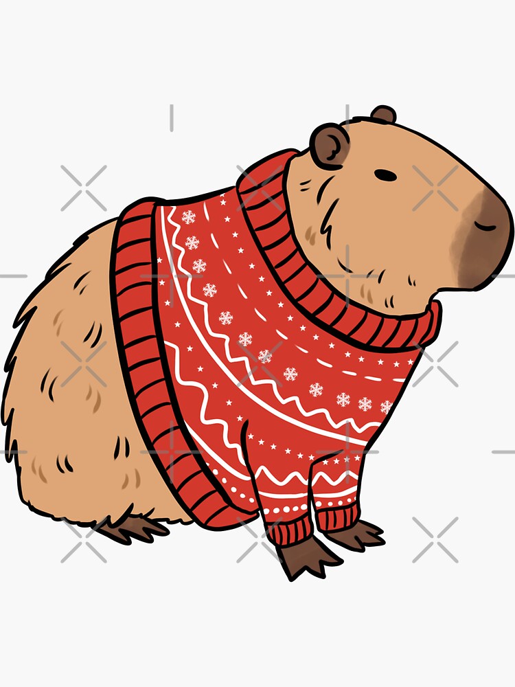 Capybara cute pattern - cartoon capybara illustration pack Poster for Sale  by Yarafantasyart