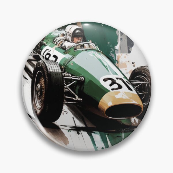 Item preview, Cooper Bruce Mclaren 1959 Cooper T51 F1 Watercolour Painting Print    designed and sold by PicTechNowArt.