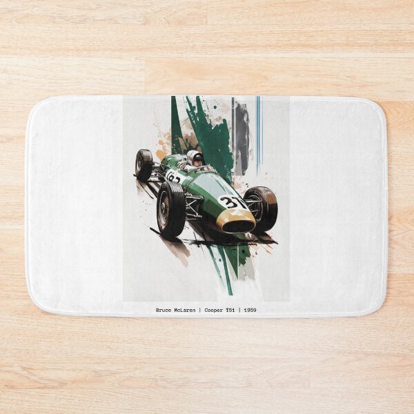 Item preview, Cooper Bruce Mclaren 1959 Cooper T51 F1 Watercolour Painting Print    designed and sold by PicTechNowArt.