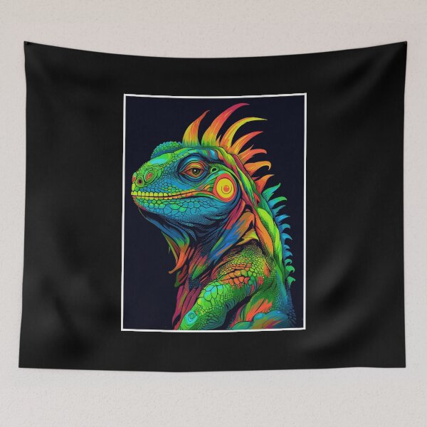 Item preview, Colourful Marine Iguana designed and sold by TooCuteStudio.