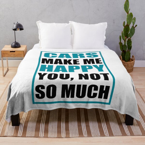 Item preview, Cars Make Me Happy - Funny Car Quote designed and sold by Michaary.