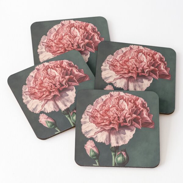 Item preview, Carnation Flower collection #20 watercolor designed and sold by LollyShineART.
