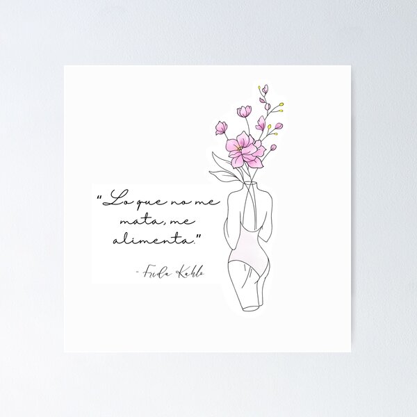 Item preview, Frida Kahlo spanish quote designed and sold by Scenic.