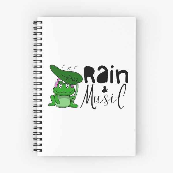 Item preview, Rain and Music (black font) designed and sold by Daluyong.