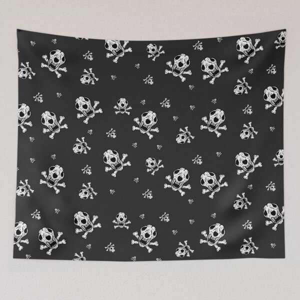 Item preview, Hard Rock Dog Skull Pattern / Metalhead Dog Skeleton Illustration designed and sold by impressionofmel.