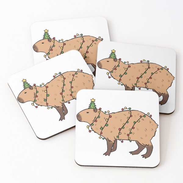 Item preview, Cute christmas capybara illustration  designed and sold by Yarafantasyart.