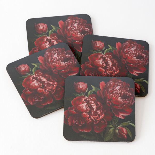 Item preview, Red Peonies  designed and sold by Vanover Designs.