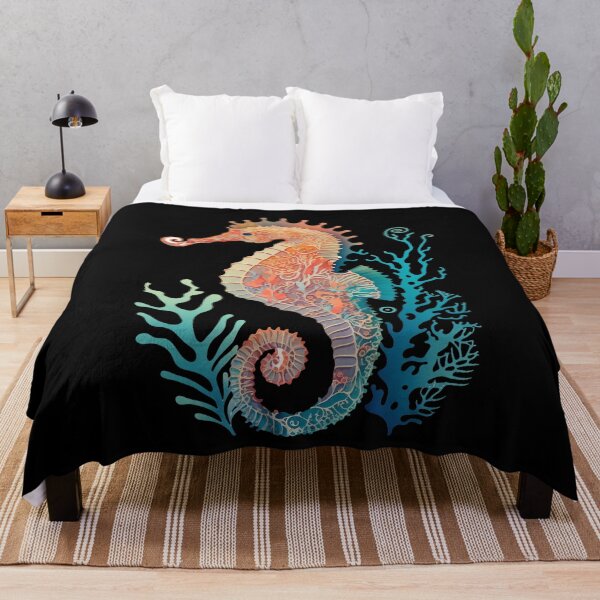 Item preview, Colourful Seahorse illustration designed and sold by Gerald Waters.