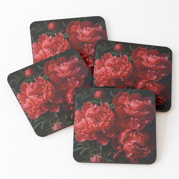 Item preview, Red Peonies  designed and sold by Vanover Designs.