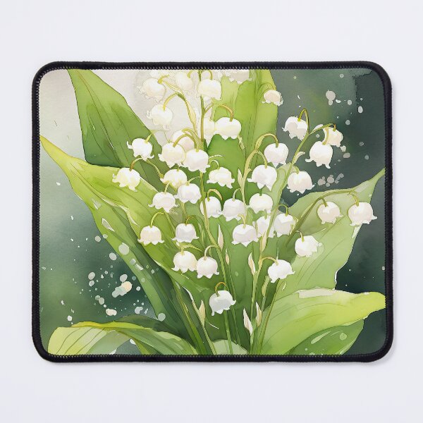 Item preview, May lily of the valley Flower collection #21 watercolor designed and sold by LollyShineART.