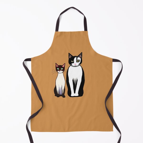 Item preview, Retro Modern Black and White Cat and Kitten designed and sold by Marymarice.