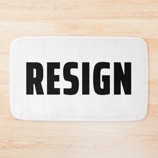 Item preview, Black Resign designed and sold by ViewerEqualsPhoton.