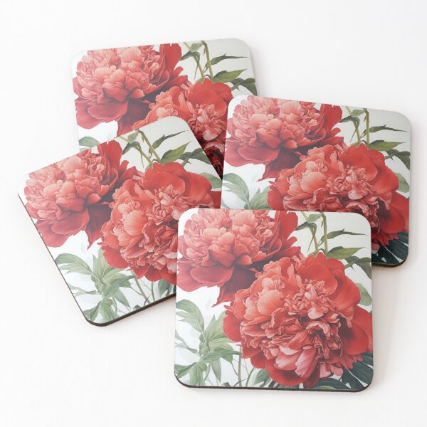 Item preview, Red Peonies  designed and sold by Vanover Designs.