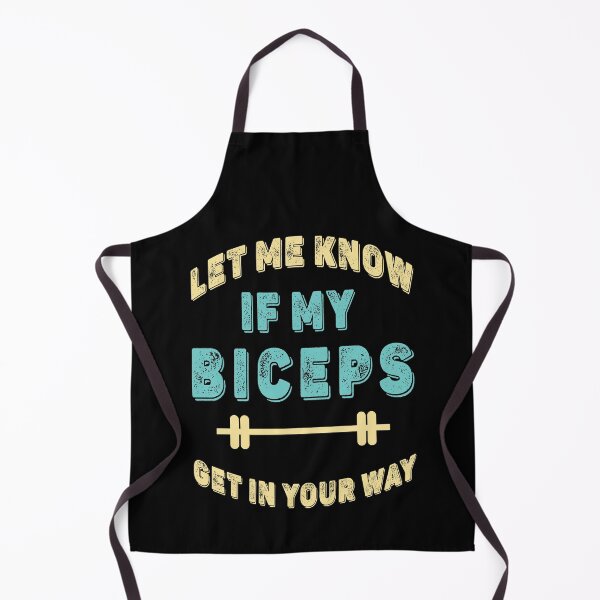 Item preview, Let Me Know If My Biceps Get In Your Way (Funny Gym Quotes) designed and sold by Gerald Waters.