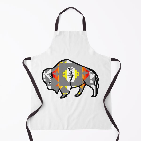 Item preview, Grey / Fire Color / White Native Print Buffalo designed and sold by JMWCD.