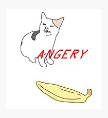 ANGERY BANANA BOI (CAT) Photographic Print