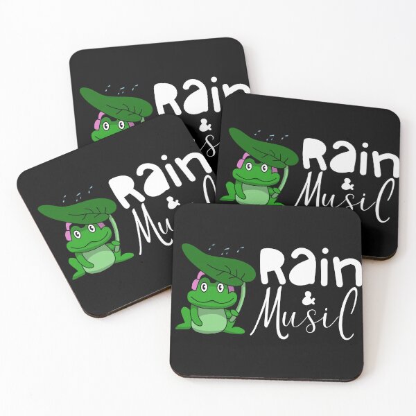 Item preview, Rain and Music (white font) designed and sold by Daluyong.