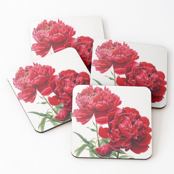 Item preview, Red Peonies  designed and sold by Vanover Designs.