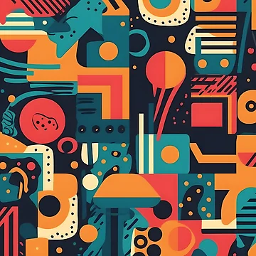 Artwork thumbnail, Memphis Style Pattern by PatternBestFan