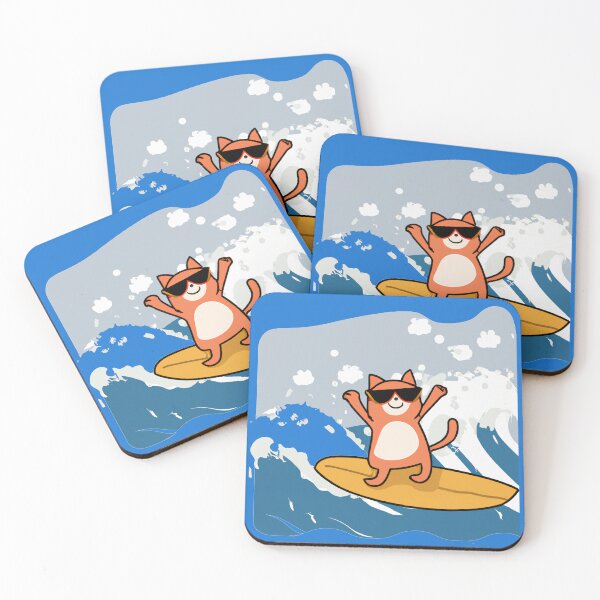 Item preview, surfing cat designed and sold by MGphotoart.
