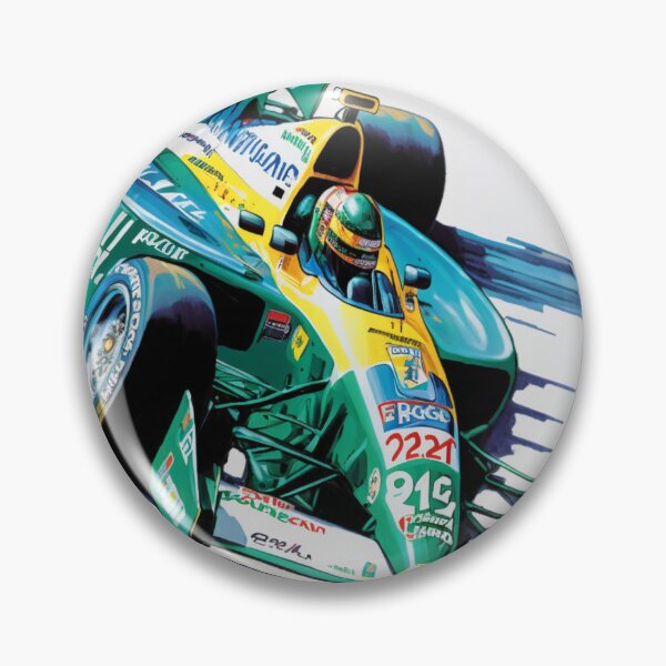 Item preview, Jos Verstappen 1994 Benetton B194 F1 Watercolour Painting Print    designed and sold by PicTechNowArt.