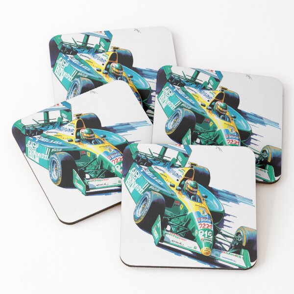 Item preview, Jos Verstappen 1994 Benetton B194 F1 Watercolour Painting Print    designed and sold by PicTechNowArt.