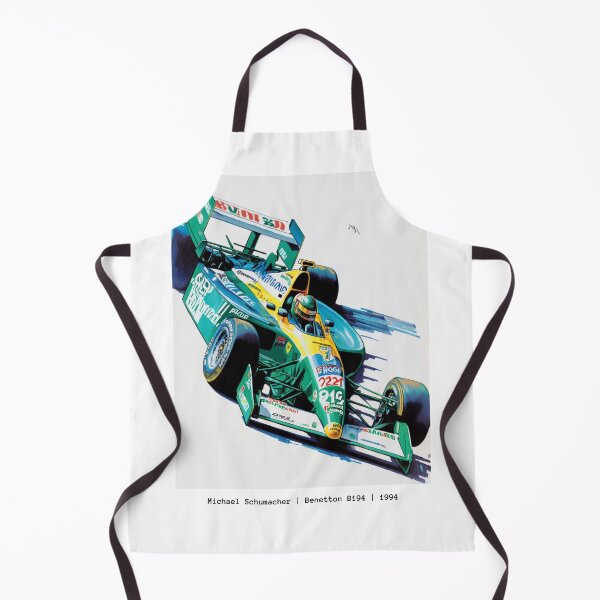 Item preview, Jos Verstappen 1994 Benetton B194 F1 Watercolour Painting Print designed and sold by PicTechNowArt.