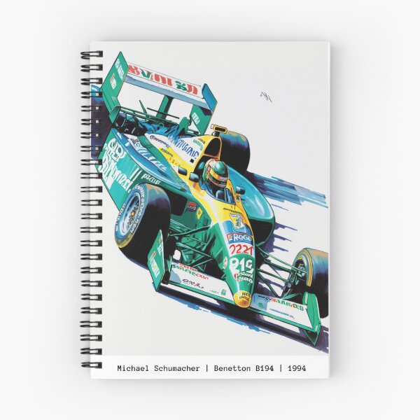Item preview, Jos Verstappen 1994 Benetton B194 F1 Watercolour Painting Print    designed and sold by PicTechNowArt.