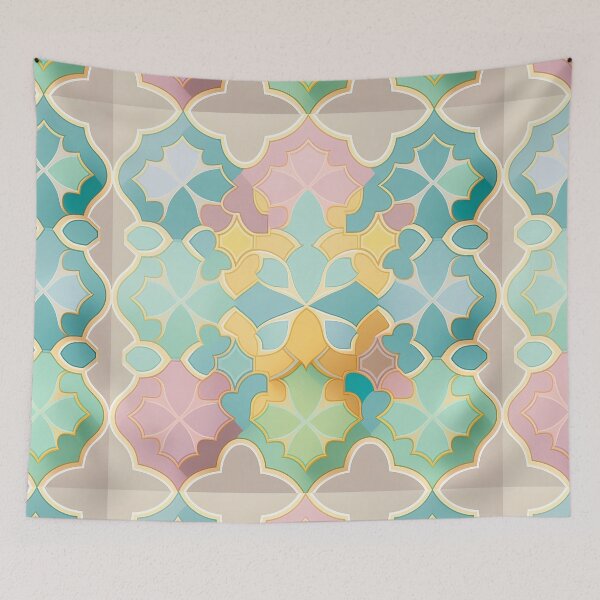 Item preview, Eastern Arabesque pastel colors for home decoration. designed and sold by paulo silveira.