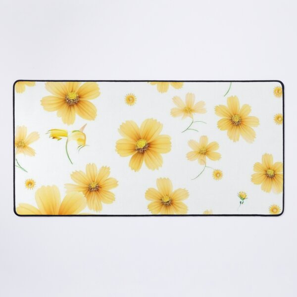Item preview, Yellow Cosmos Flowers Pattern designed and sold by Pattrosity.