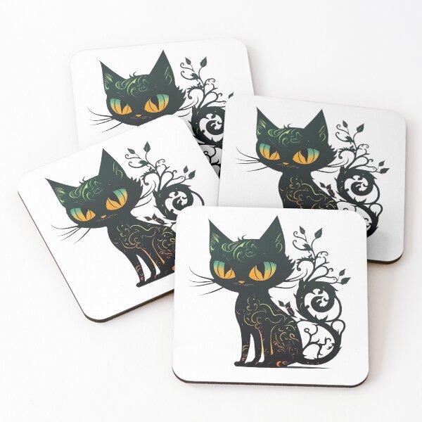 Item preview, black cat designed and sold by NahedAH.