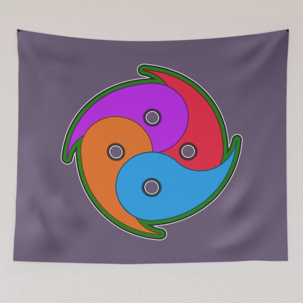 Item preview, Mutant Quad Yin Yang designed and sold by Dudeist Designs.