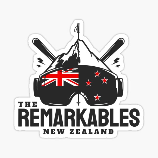 Item preview, The Remarkables New Zealand Ski Resort Skiing Souvenir designed and sold by JackCurtis1991.