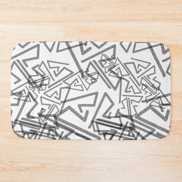 Item preview, Black & White Urban Street Graffiti Linear Pattern designed and sold by that5280lady.