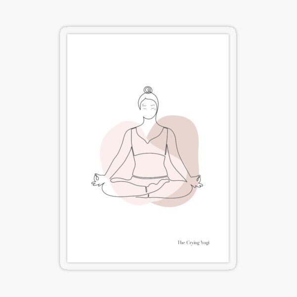 YOGA Woman Sticker by Martina-Ludewig