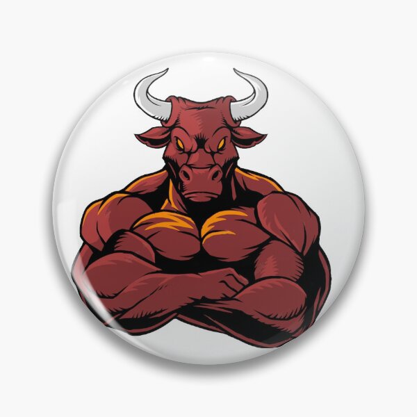 Item preview, ANGRY BULL (WHITE) designed and sold by RUBYAL.