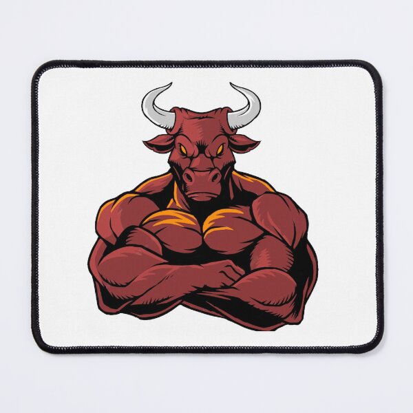 Item preview, ANGRY BULL (WHITE) designed and sold by RUBYAL.