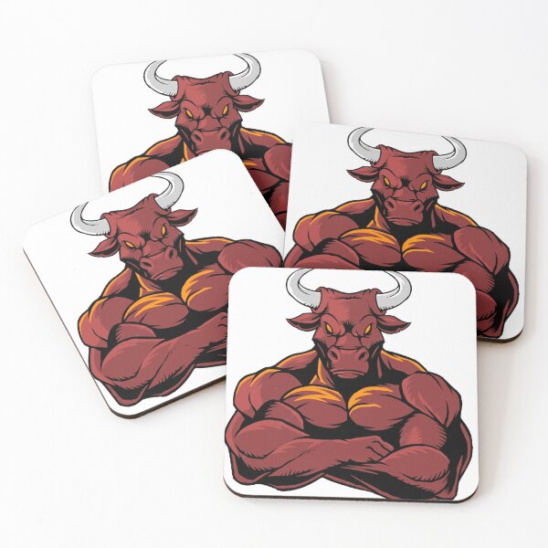 Item preview, ANGRY BULL (WHITE) designed and sold by RUBYAL.