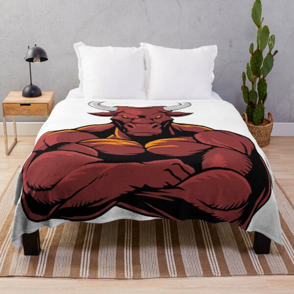 Item preview, ANGRY BULL (WHITE) designed and sold by RUBYAL.