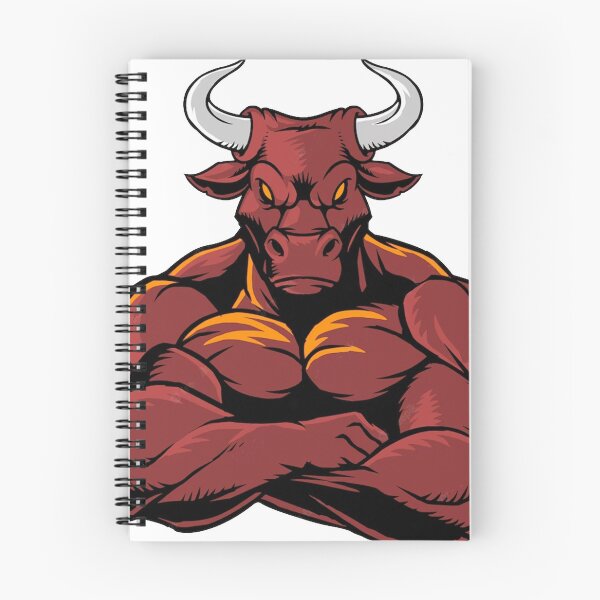 Item preview, ANGRY BULL (WHITE) designed and sold by RUBYAL.