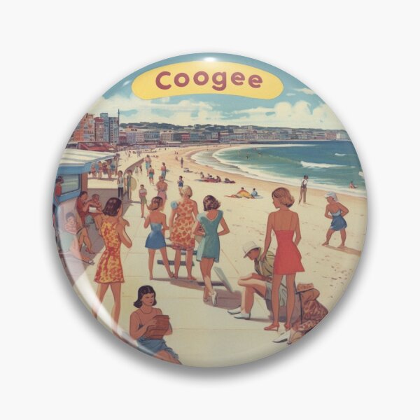 Item preview, Coogee Beach Australia Vintage Print designed and sold by chookiemansurf.