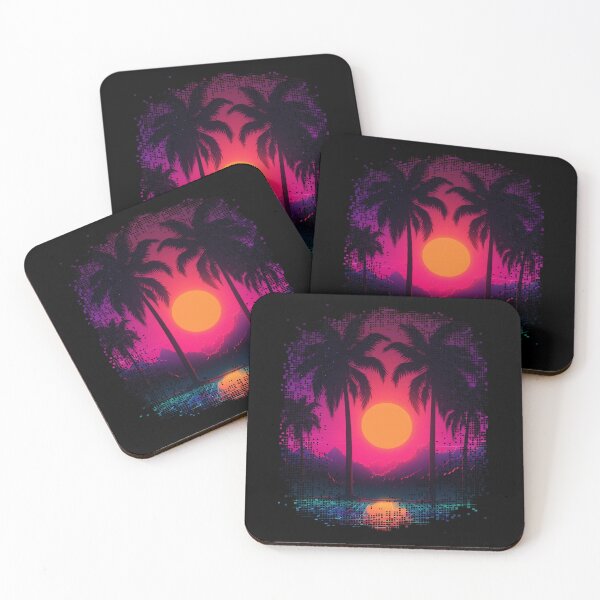Item preview, Synthwave Retrowave Paradise AI Generated Art designed and sold by BrobocopPrime.