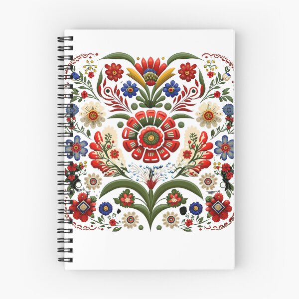 Item preview, Slovak Folklore Floral Pattern designed and sold by TessDesignStore.
