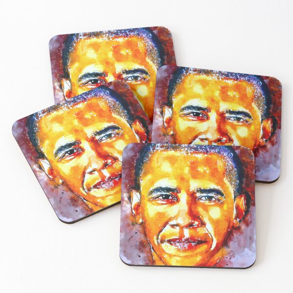 Artikelvorschau, Aquarell Obama entworfen und verkauft von Daniel Janda.