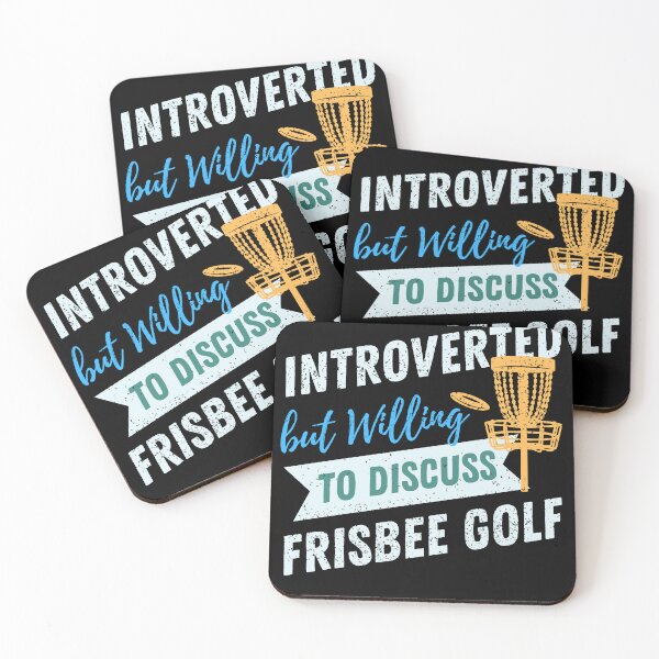 Item preview, Introverted but willing to discuss Frisbee Golf designed and sold by cutefashion.
