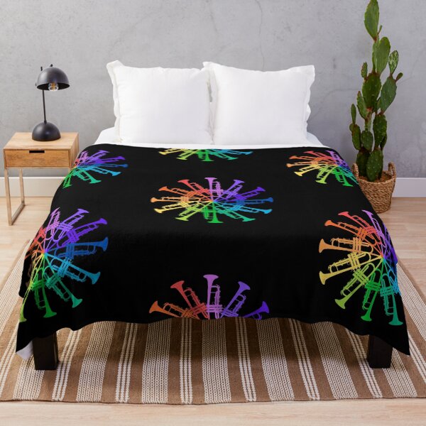 Item preview, Trumpet rainbow colourful trumpet design designed and sold by kathtrumpet.