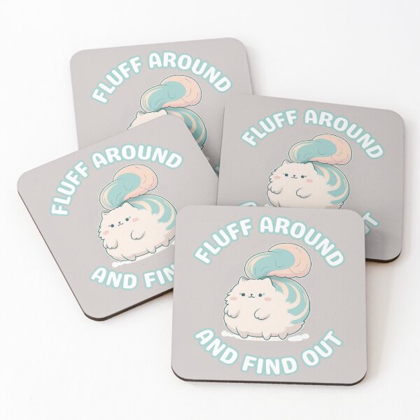 Item preview, Fluff Around and Find Out - Cute Funny Cat designed and sold by ZedOhEe.