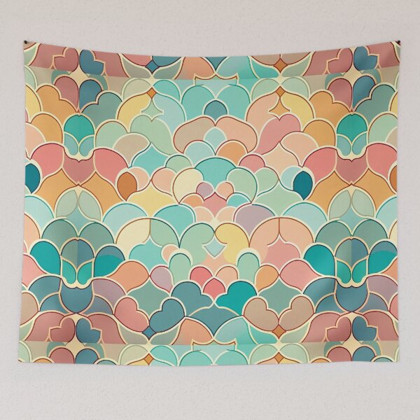 Item preview, Eastern Arabesque pastel colors for fine home decoration. designed and sold by paulo silveira.