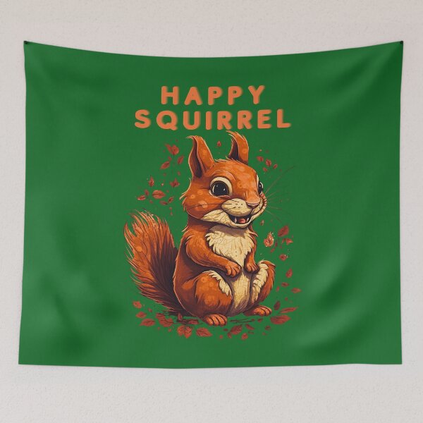 Item preview, Happy Squirrel Funny Little designed and sold by michallaga.
