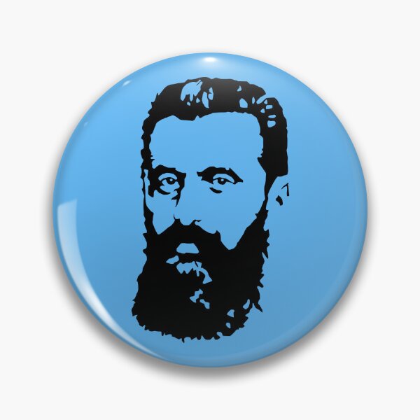 Item preview, Theodor Herzl Portrait designed and sold by HebrewHipster.